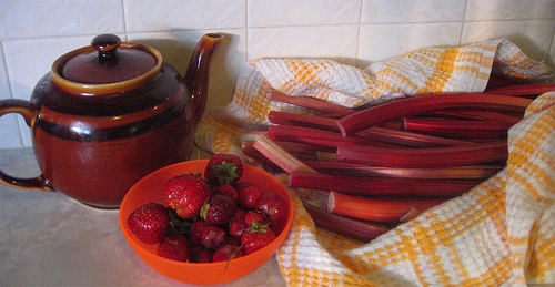 Küche Erdbeer Rhabarber (c) Quiplash! in Flickr