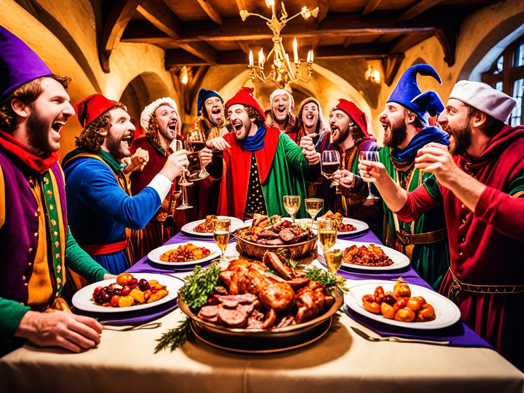 Mittelalterliche Weihnachtsfeierlichkeiten